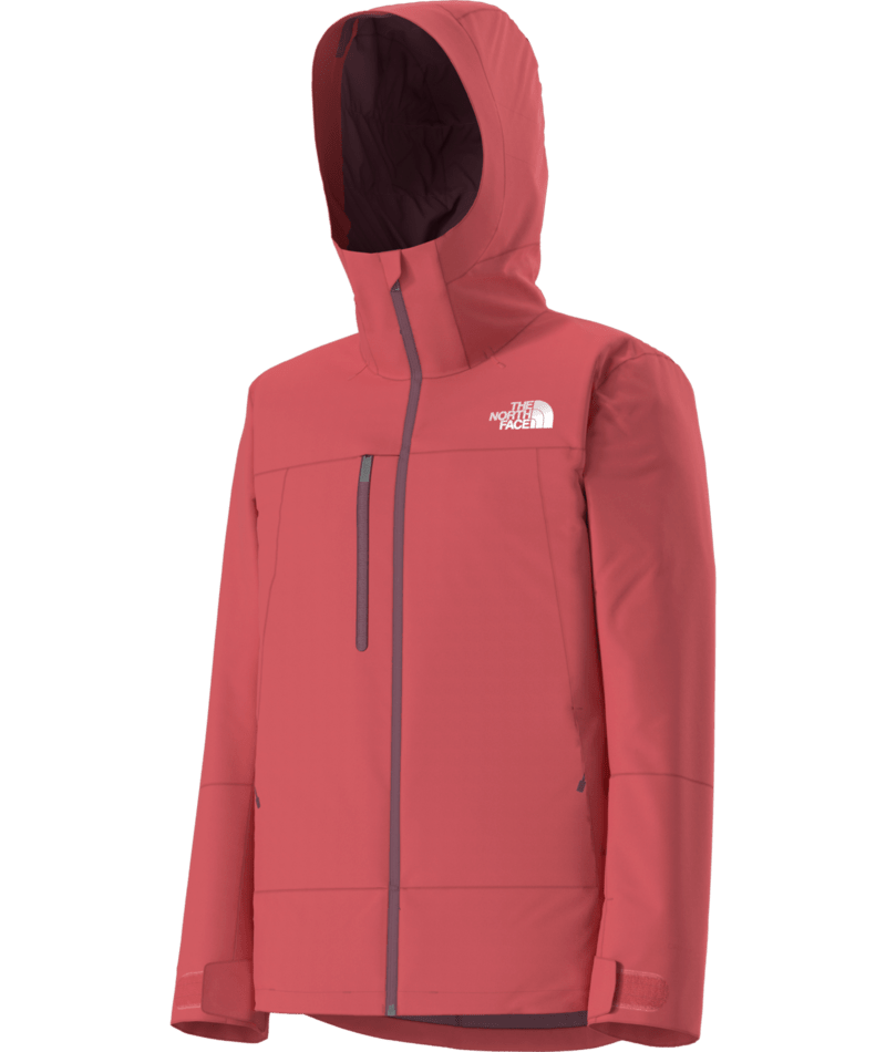 The North Face Red Hooded Zip-Front Jacket