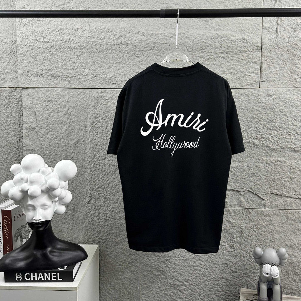 AMIRI Hollywood Script Logo Crew-Neck Short-Sleeve T-Shirt