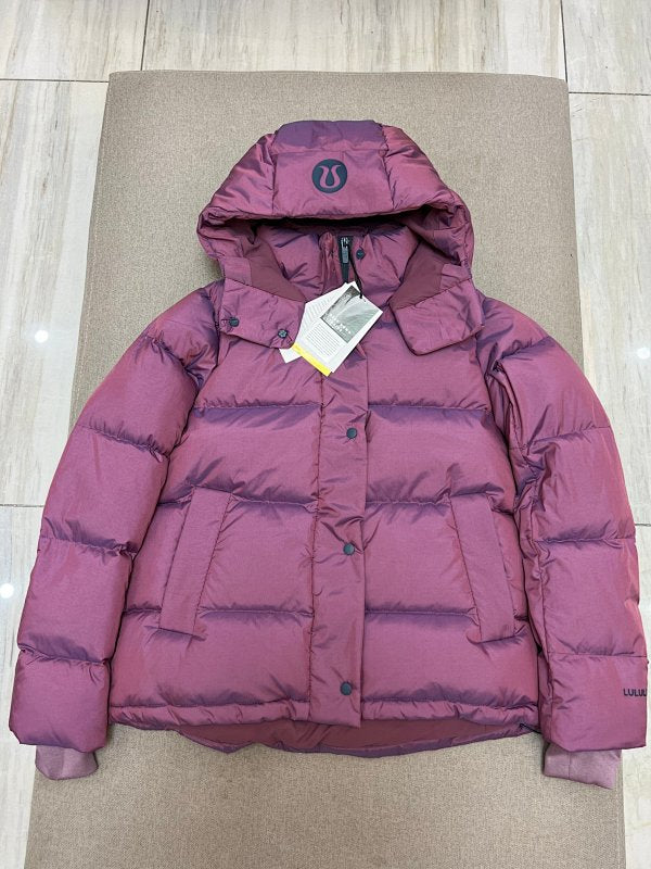 lululemon Quilted Plum Purple Hooded Puffer Jacket