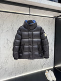 Moncler Quilted Black Stand-Collar Puffer Jacket
