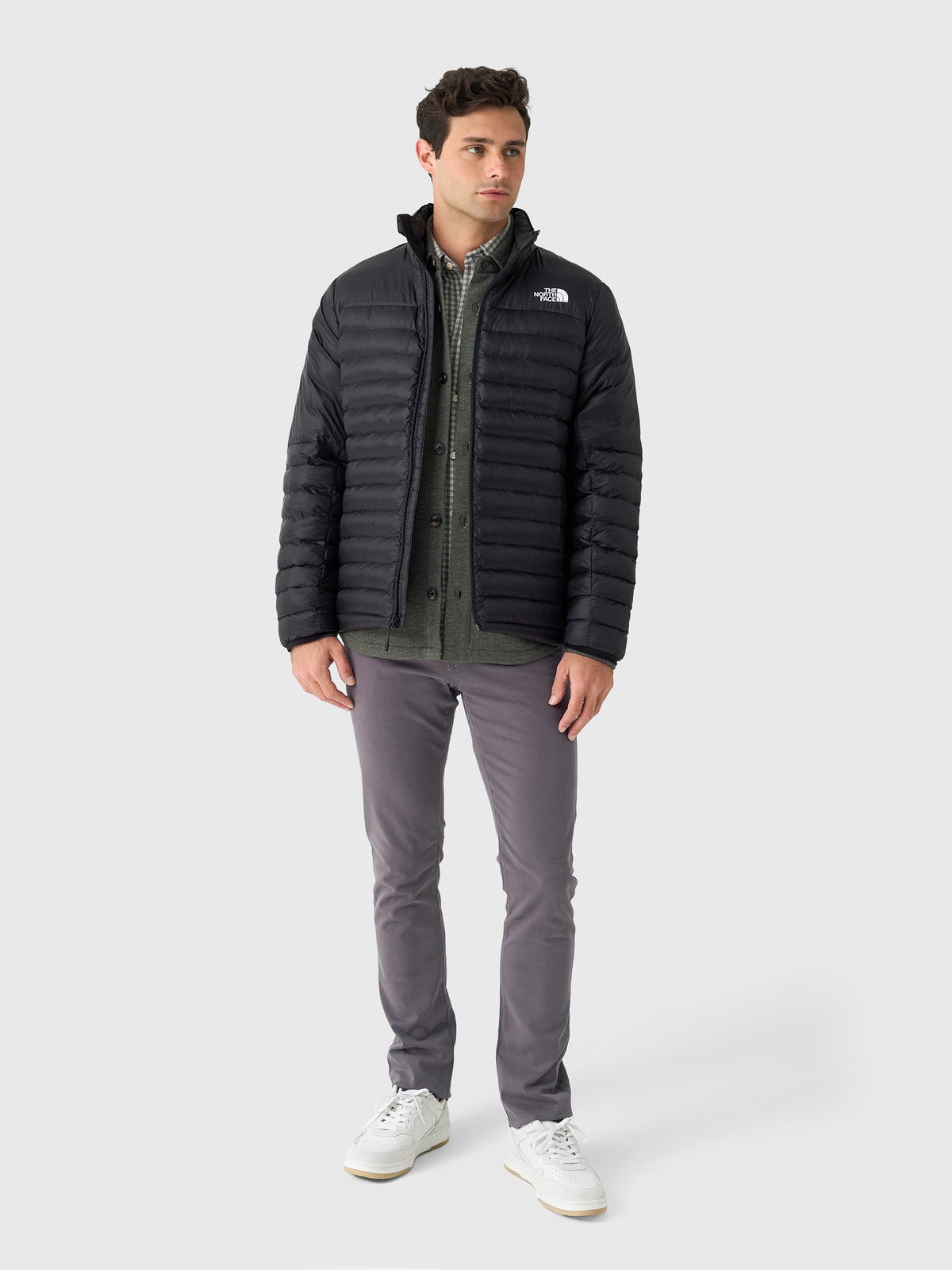 The North Face Quilted Black Stand-Collar Puffer Jacket