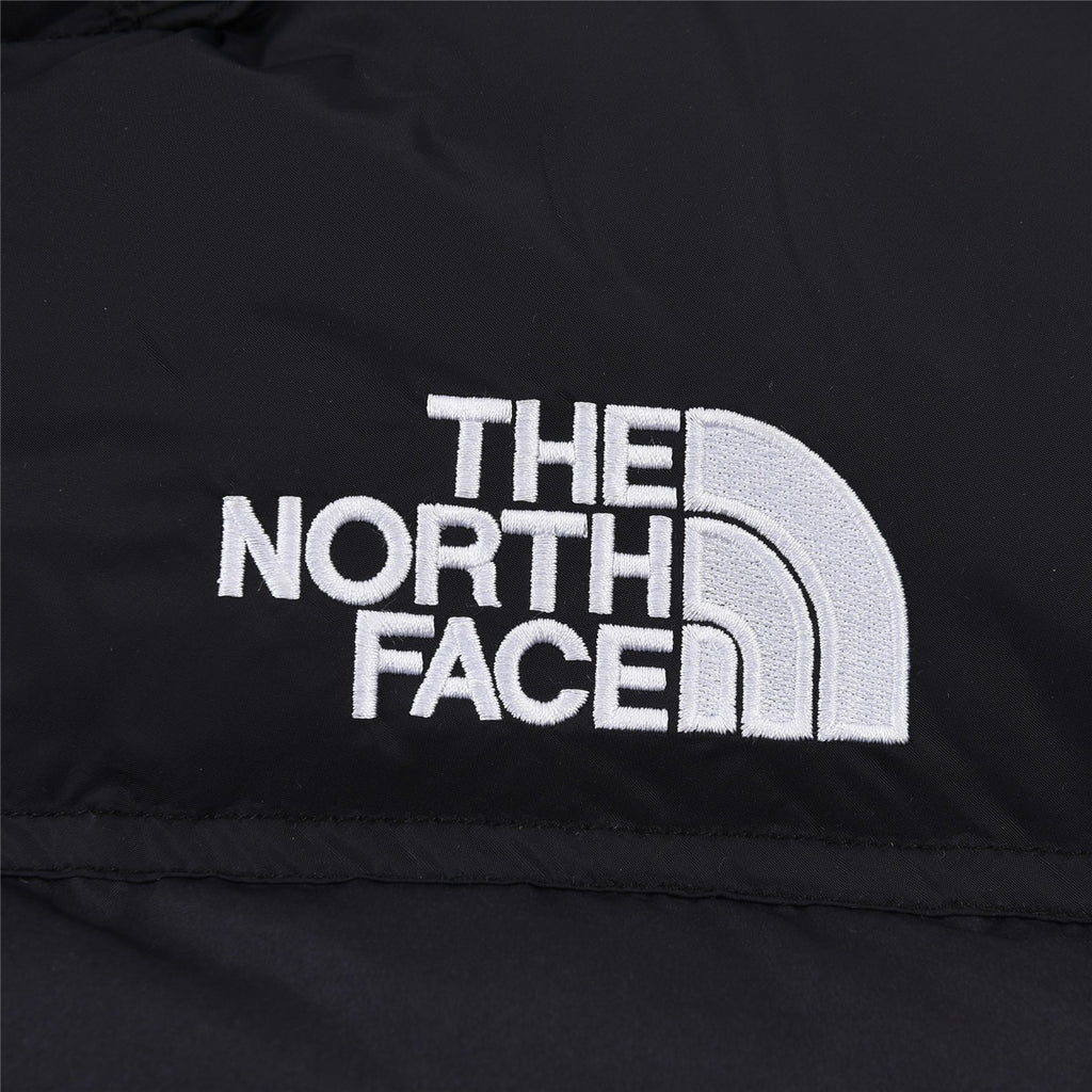 The North Face Black and White Cloud-Print Puffer Jacket