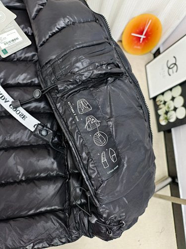 Canada Goose Quilted Black Stand-Collar Puffer Jacket