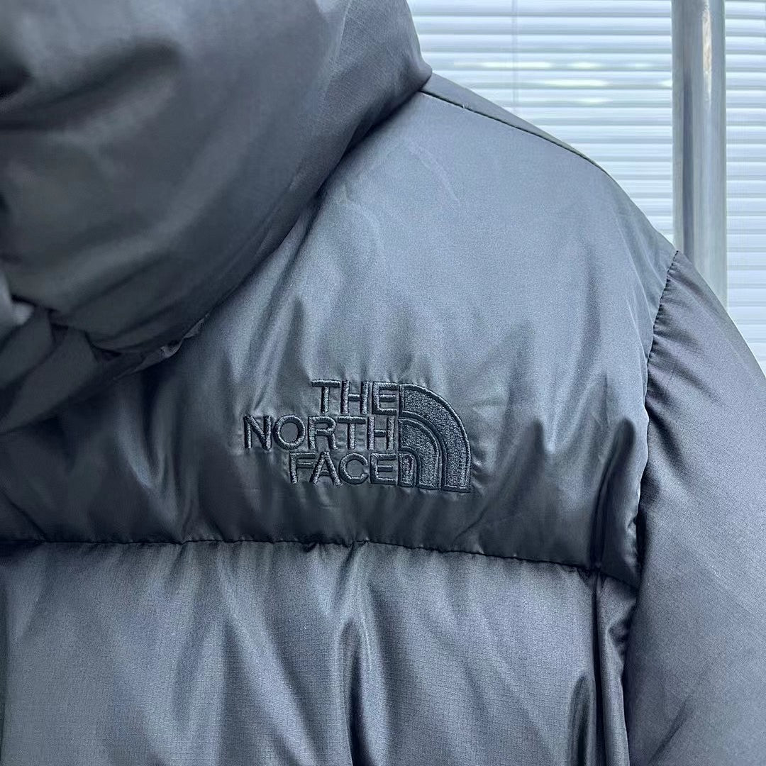 The North Face Quilted Black Hooded Puffer Jacket