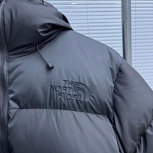 The North Face Quilted Black Hooded Puffer Jacket