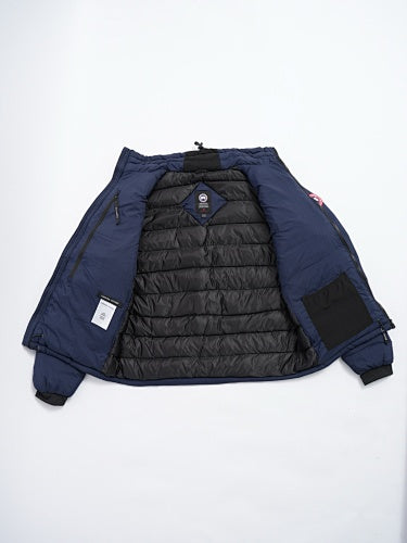 Canada Goose Quilted Navy Blue Stand-Collar Zip-Front Jacket