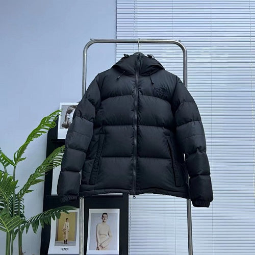The North Face Quilted Black Hooded Puffer Jacket