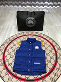 Canada Goose Quilted Royal Blue Snap-Front Puffer Vest