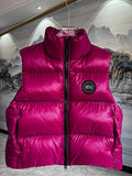 Canada Goose Glossy Fuchsia Quilted Zip-Front Puffer Vest