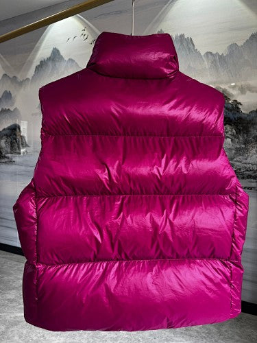 Canada Goose Glossy Fuchsia Quilted Zip-Front Puffer Vest