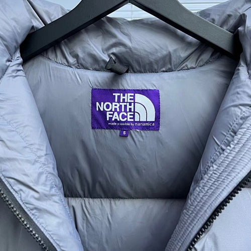 The North Face Quilted Slate Gray Hooded Puffer Jacket