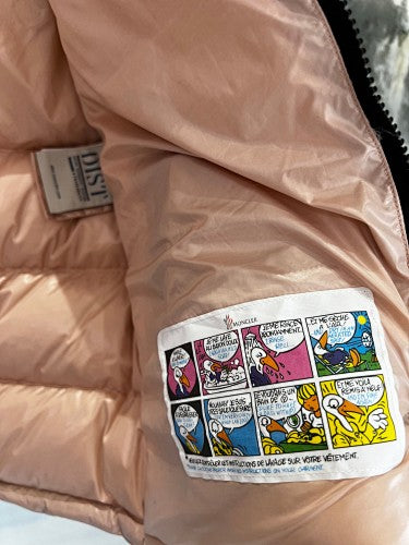 Moncler Glossy Blush Pink Hooded Quilted Puffer Jacket