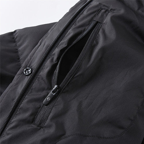 lululemon Quilted Black Cropped Hooded Puffer Jacket