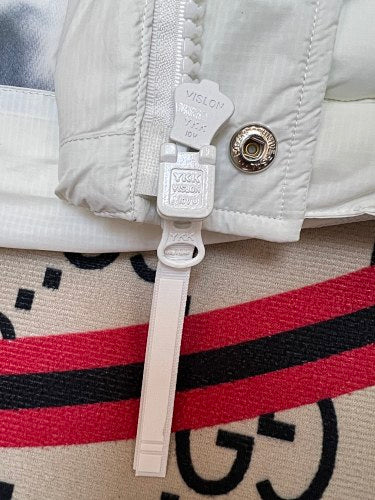 Canada Goose Quilted White Snap-Front Puffer Vest