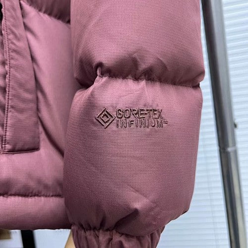 The North Face Quilted Dusty Plum Hooded Puffer Jacket