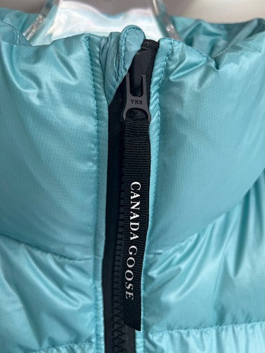 Canada Goose Glossy Turquoise Quilted Zip-Front Puffer Vest