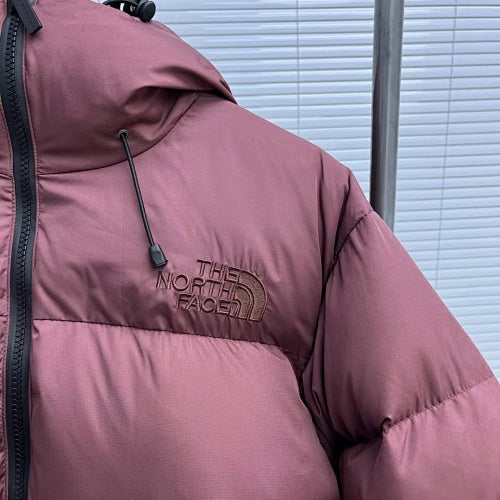 The North Face Quilted Dusty Plum Hooded Puffer Jacket