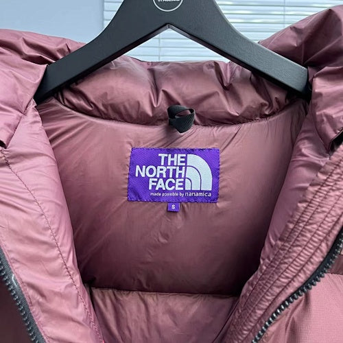 The North Face Quilted Dusty Plum Hooded Puffer Jacket