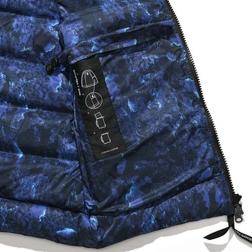 Canada Goose Quilted Blue Camo Puffer Vest