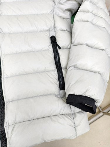 Canada Goose Quilted White Stand-Collar Puffer Jacket