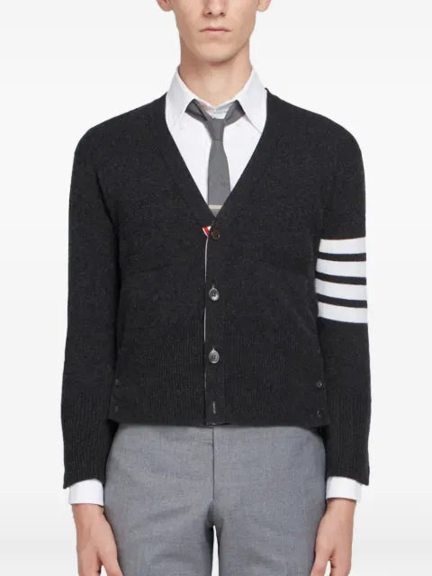 Thom Browne 4-Bar Stripe cashmere cardigan