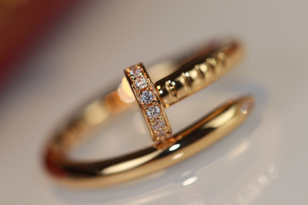 CARTIER JUSTE RING 2.65MM GOLD DIAMOND