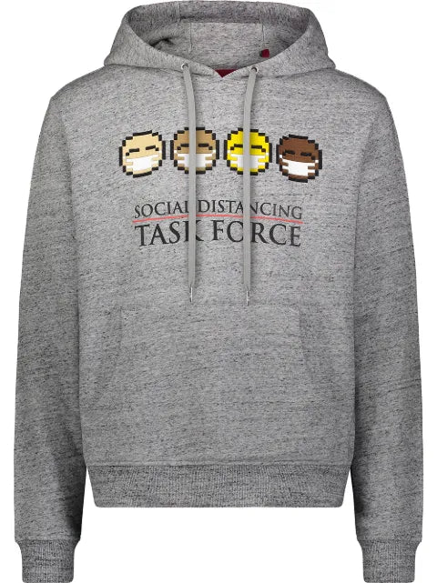 Mostly Heard Rarely Seen 8-Bit graphic print drawstring hoodie