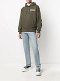 Helmut Lang logo print hooded sweatshirt