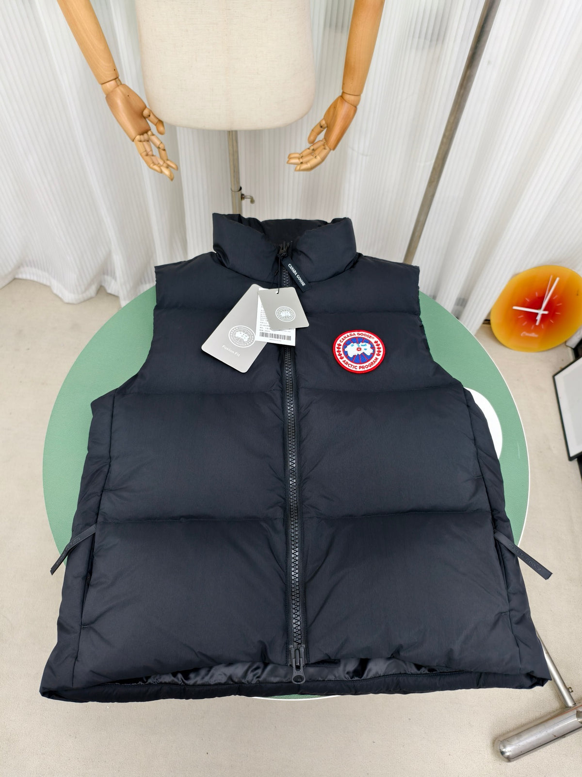 Canada Goose Stand-Collar Black Quilted Puffer Vest