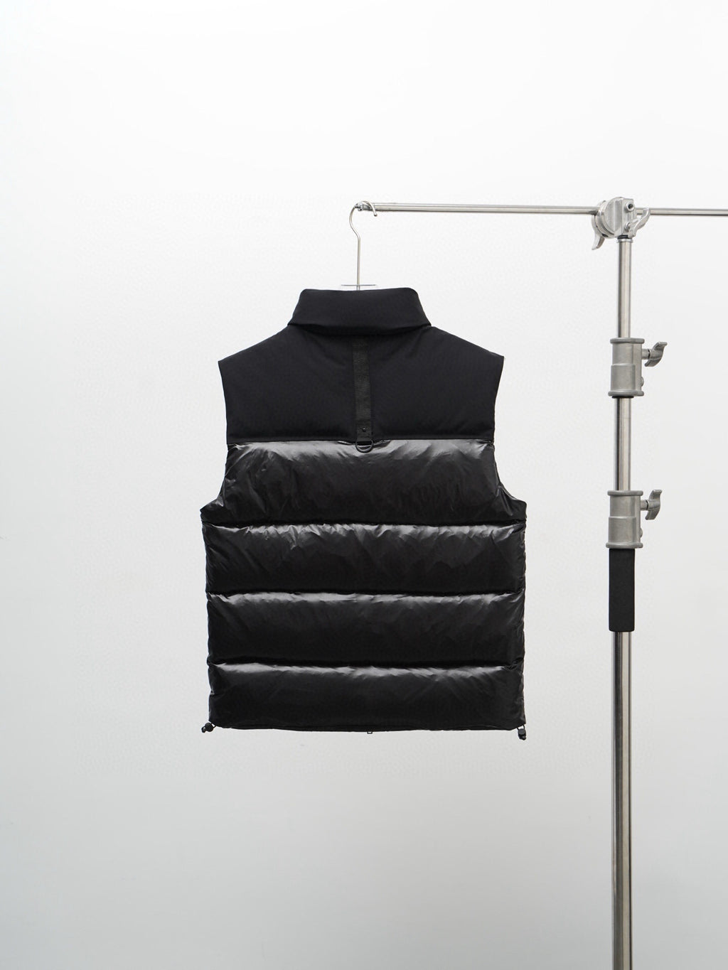 Moose Knuckles Black Quilted Zip-Front Puffer Vest