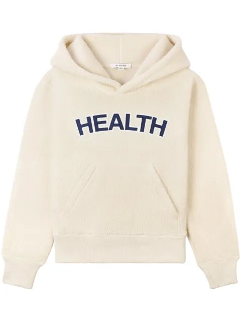 Sporty & Rich Health bouclé cropped hoodie