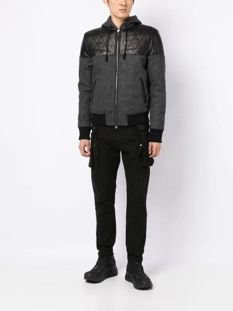 Private Stock panelled-design hooded jacket