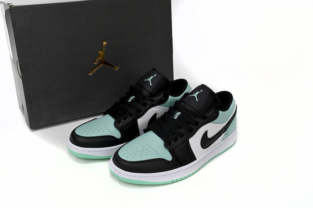 Air Jordan 1 Low Emerald Toe Reps Sneaker 553558-117