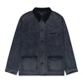 Dark Indigo Corduroy Detail Workwear Canvas Jacket