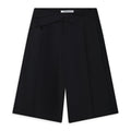 Black Tailored Shorts With V-Waistband