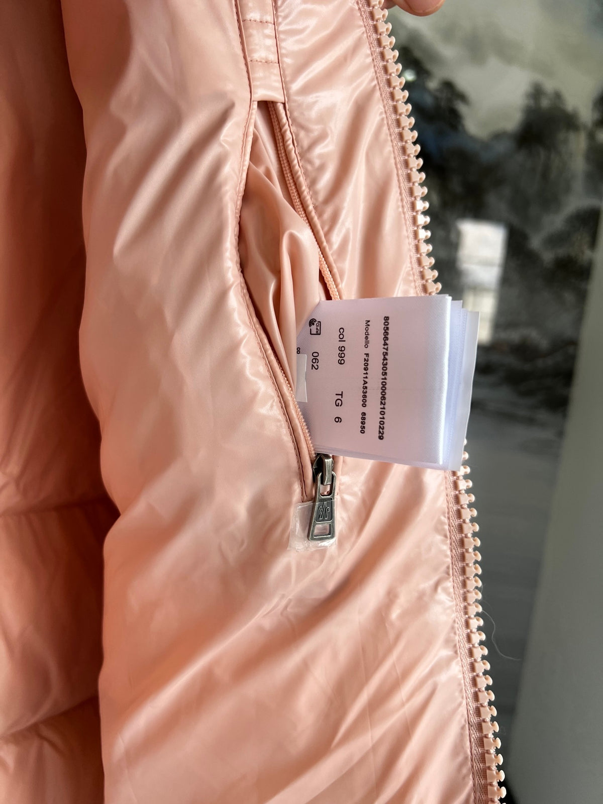 Moncler Glossy Blush Pink Hooded Quilted Puffer Jacket