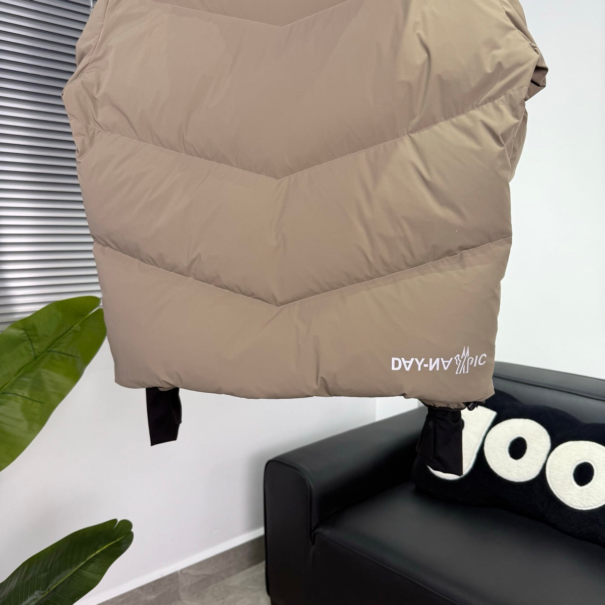 Moncler Quilted Sand Beige Hooded Puffer Jacket