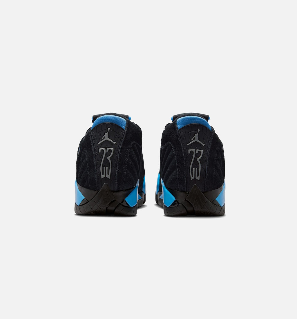 Air Jordan 14 Retro Black University Blue Big Kids' Sneakers - Black / White / University Blue