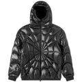 Moncler Radial Quilted Black Hooded Puffer Jacket