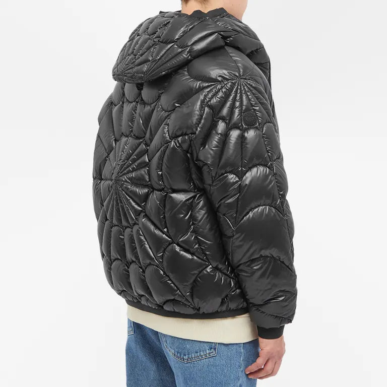 Moncler Radial Quilted Black Hooded Puffer Jacket