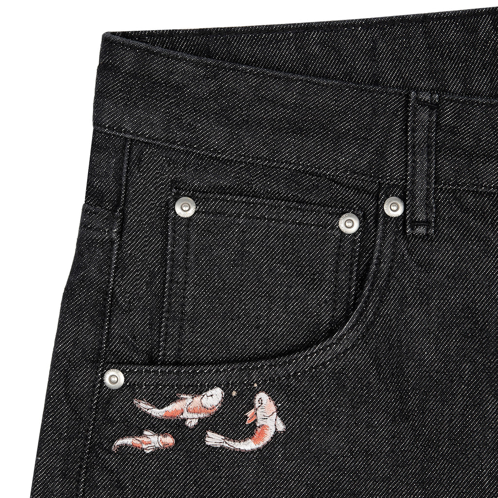"koi fish v2" Jorts raw black