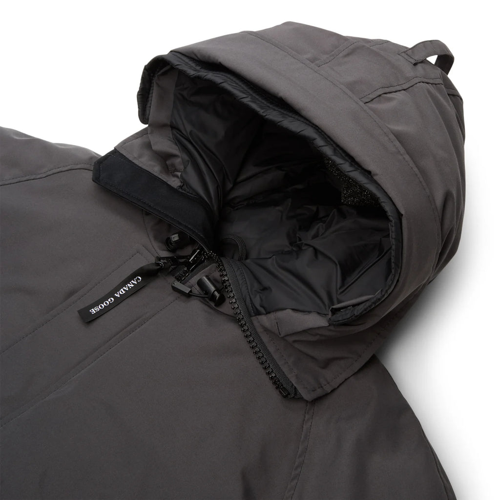Canada Goose Charcoal Gray Hooded Bomber Jacket