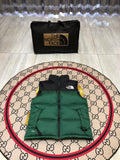 The North Face Quilted Forest Green and Black Puffer Vest