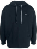 BOSS logo-embroidered drawstring hoodie