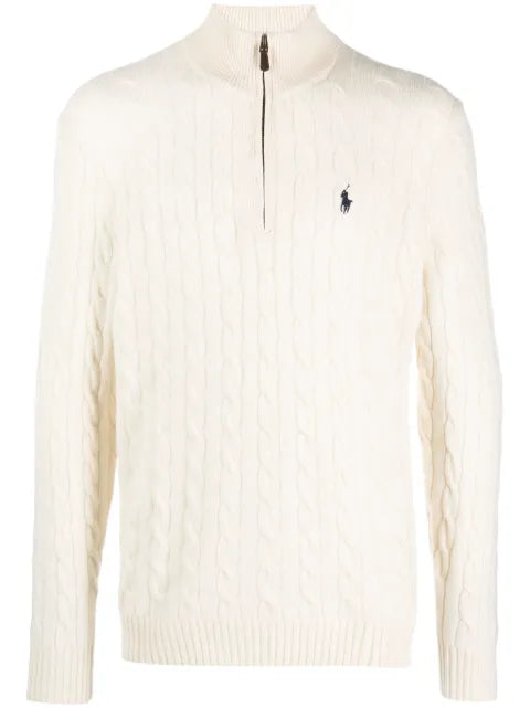 Polo Ralph Lauren logo-embroidered wool-blend jumper
