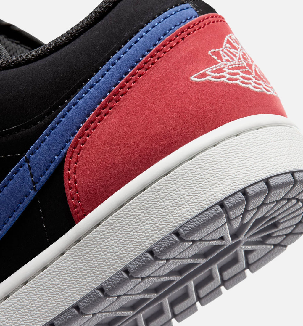 Air Jordan 1 Low Men's Sneakers | Black/Summit White/True Blue/Varsity Red