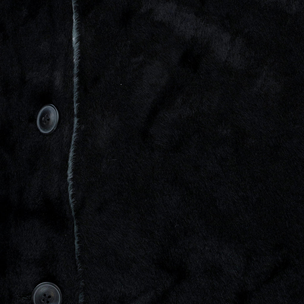 BLACK,WHITE TEXTURED REVERSABLE MAC COAT