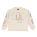 IVORY INTERTWINED WINDOWS HOODIE