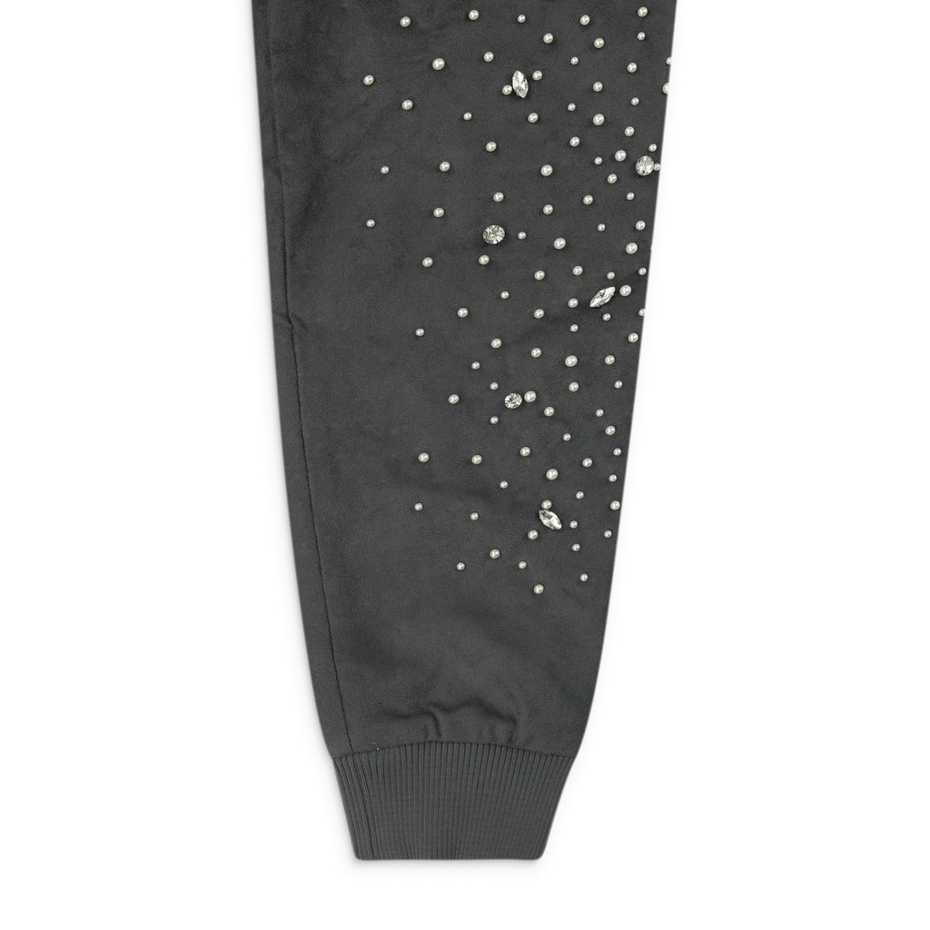 BLACK CASHEW BLOSSOM PEARL HOODIE