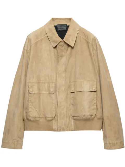 Prada bomber jacket in suede